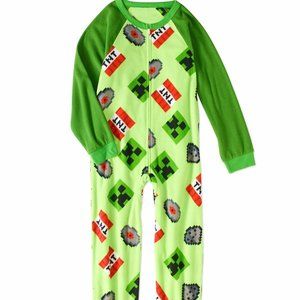 Minecraft Boys' Sleeper Pajama (Size 4/5)